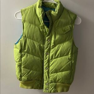 Vintage Gap Down Puffer Vest With Blue Lining. XS